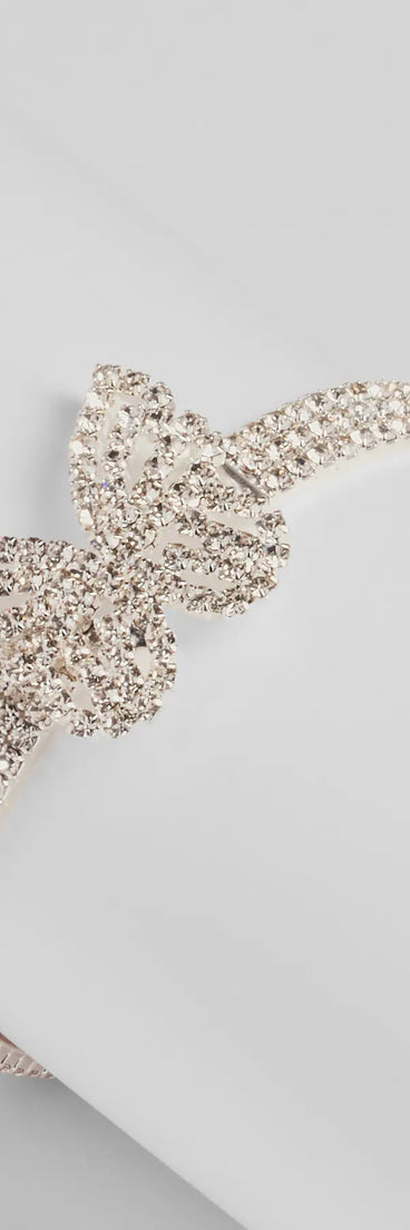 Wishing On Love Rhinestone Butterfly Bracelet