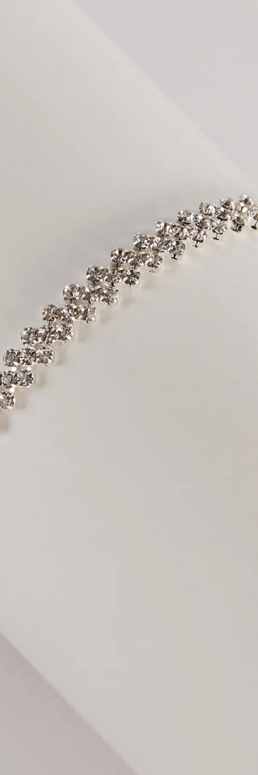 Get inspired with the Divine Appeal Rhinestone Bracelet, a feed-worthy silver piece that’s part of Windsor's updated and curated women’s clothing edit packed with must-have fall outfit ideas.