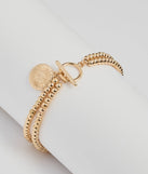Trend Alert Beaded Coin Bracelet