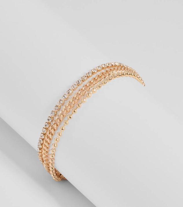 Dainty Details Three-Pack Bracelet Set