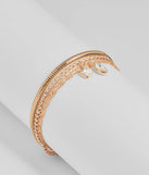 Trendy Stack Multi-Chain Rhinestone Bracelet
