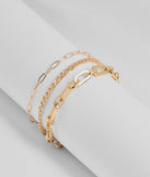 Chic Stack Multi-Chain Bracelet Set