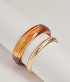 Boho Chic Bangle Bracelet Two-Pack Set