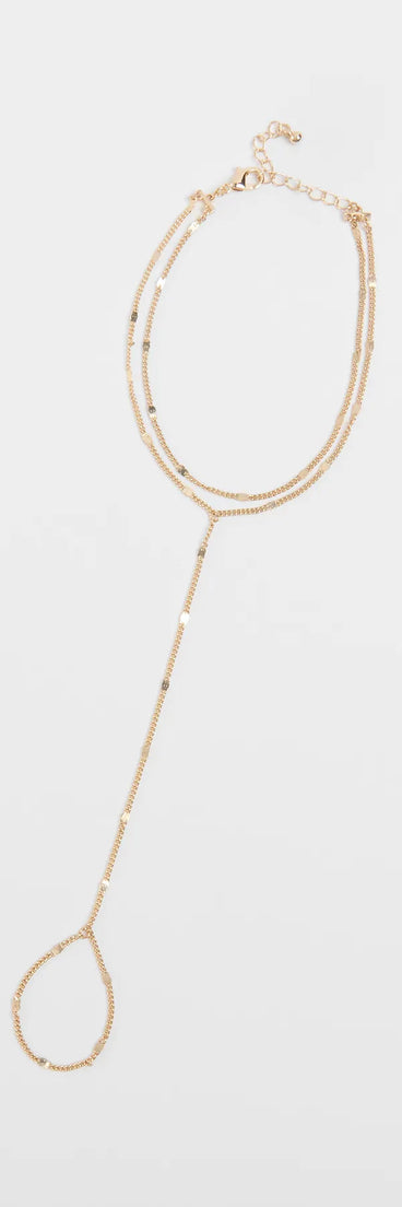 Decadent Beauty Dainty Hand Chain Bracelet