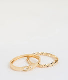 Double The Drama Chain And Twist Bangle Set