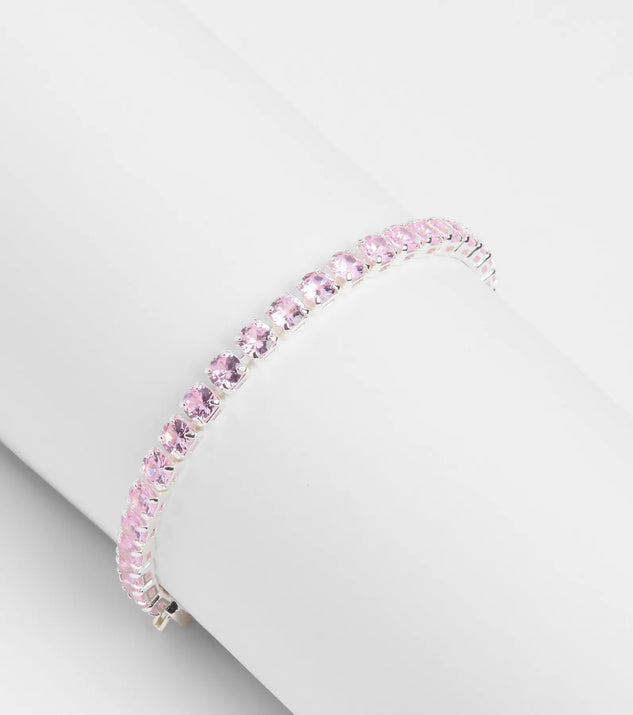 Glitzy Shine Cubic Zirconia Tennis Bracelet