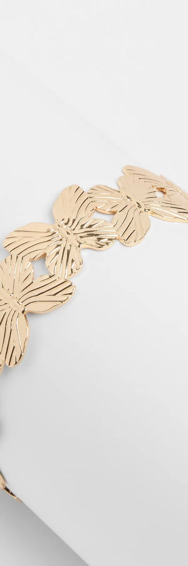 Cute Glam Butterfly Bangle Bracelet