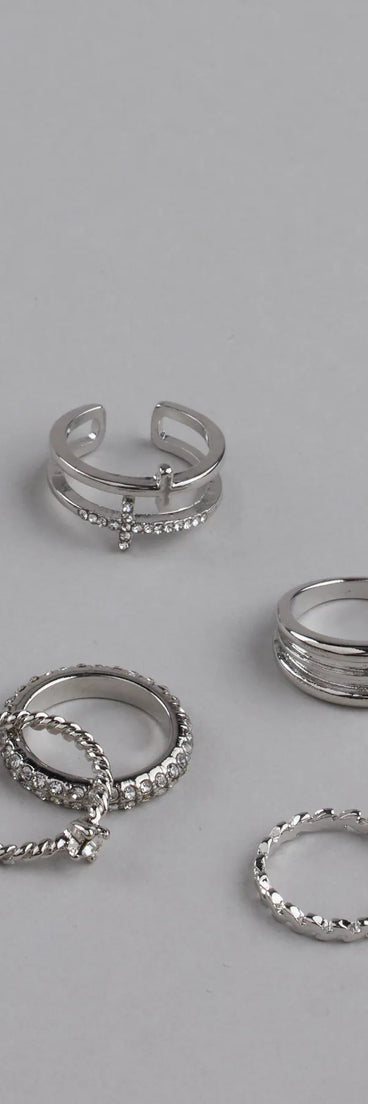 Love Is In The Details Five Pack Ring Set