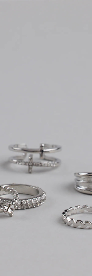 Love Is In The Details Five Pack Ring Set