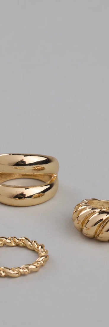 Infinite Style Four Pack Ring Set