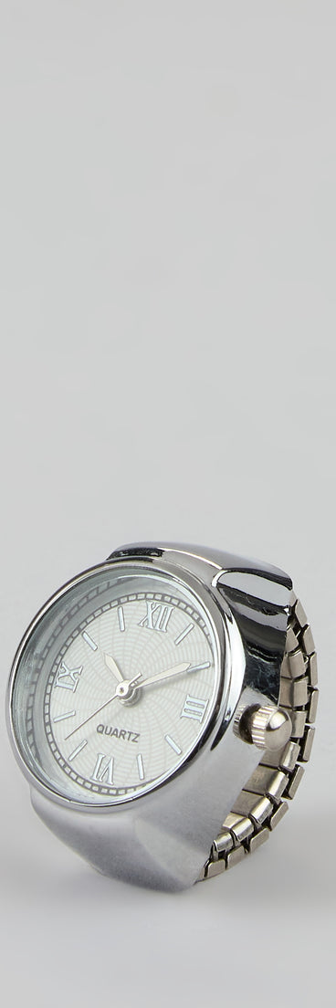 Clocked In Cute Watch Ring