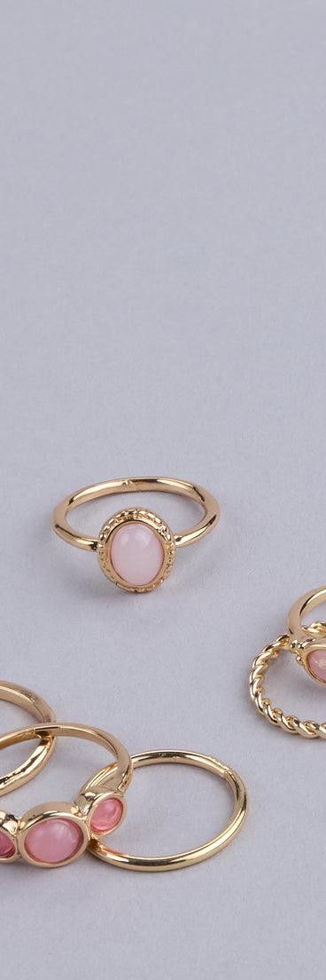 Every Mood Six Pack Gemstone Ring Set