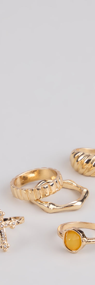 Stack It Up Mixed Ring Set