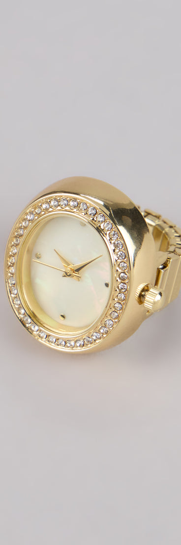 Timeless Spark Oval Watch Ring