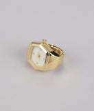 Cosmic Hour Hexagon Watch Ring