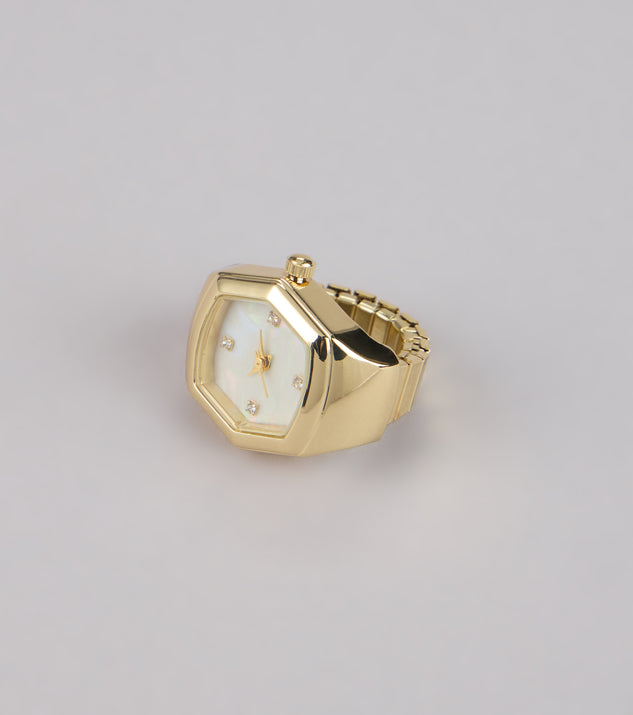 Cosmic Hour Hexagon Watch Ring