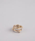 Stylish Stack Interlocking Rings