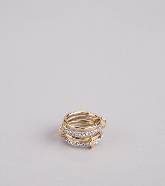 Stylish Stack Interlocking Rings