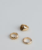 All Stacked Up Three-Pack Ring Set