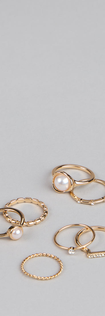 Modern Muse Seven Pack Ring Set