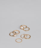 Modern Muse Seven Pack Ring Set