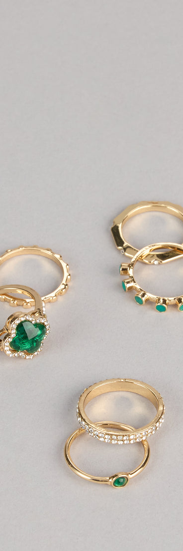 Chic Fortune Five-Pack Ring Set