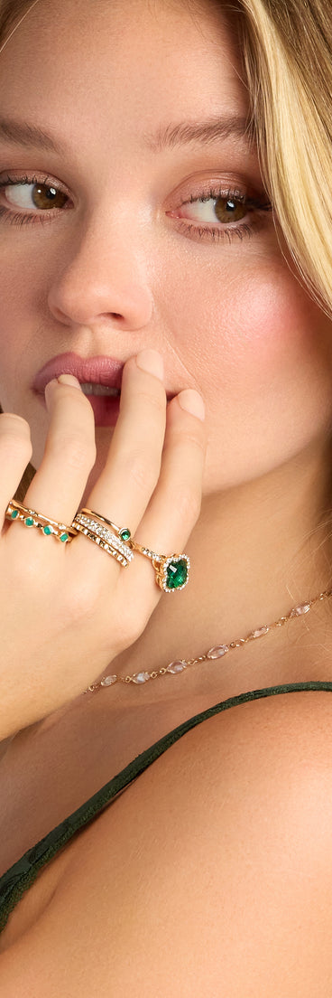 Chic Fortune Five-Pack Ring Set