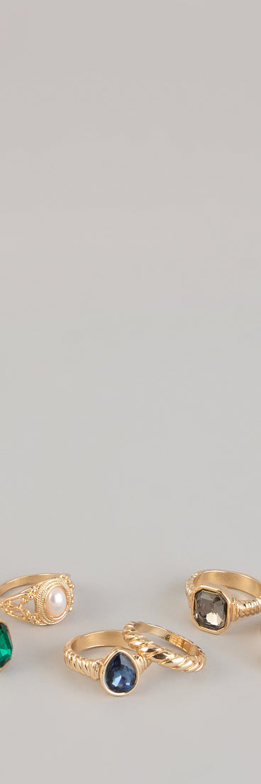 Treasure Stack Six-Piece Ring Set