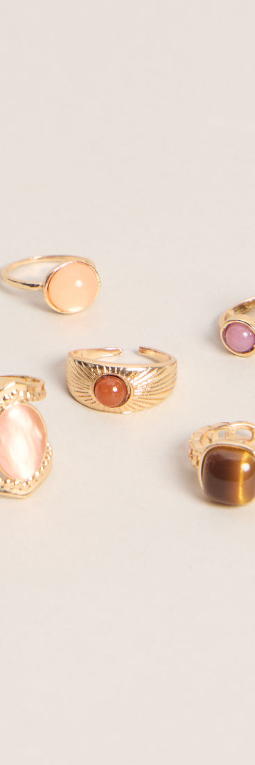 Pretty Little Picks Five-Piece Ring Set