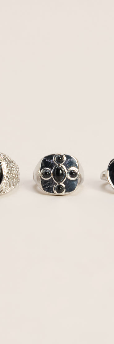 Lucky Number Three Ring Set