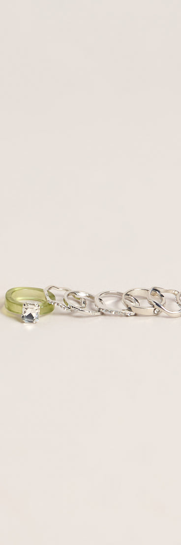 Stacked Up Statement Ring Nine-Pack