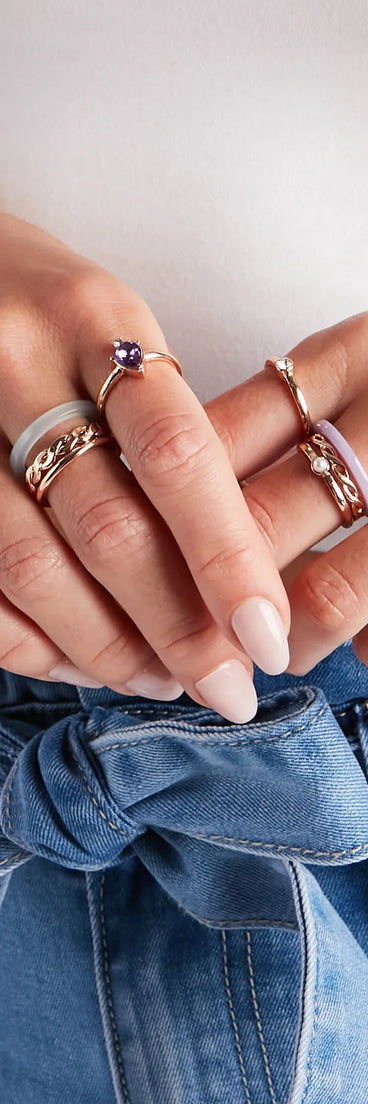 Extra Sweet Eight Pack Ring Set