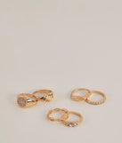 Glamorous Six Pack Ring Set