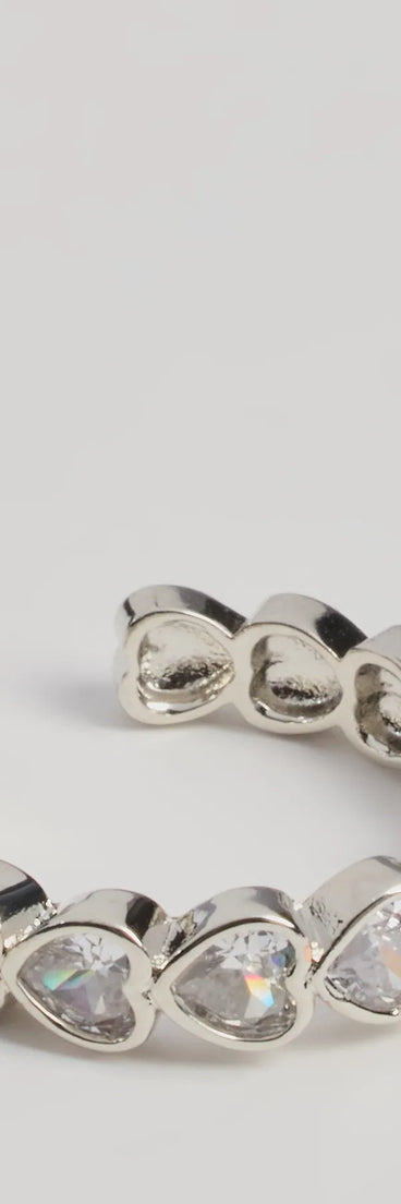 Enchanted Moment Cubic Zirconia Open Heart Ring