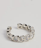 Enchanted Moment Cubic Zirconia Open Heart Ring