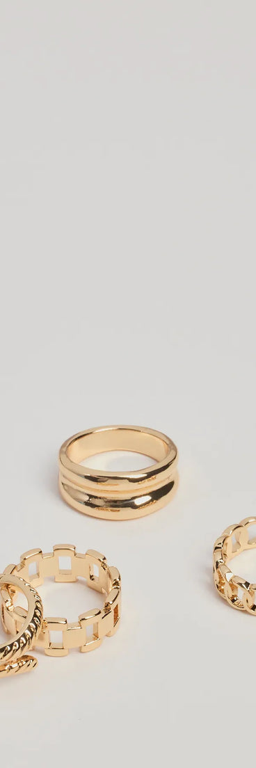 Trendy Textures Multi-Ring Pack