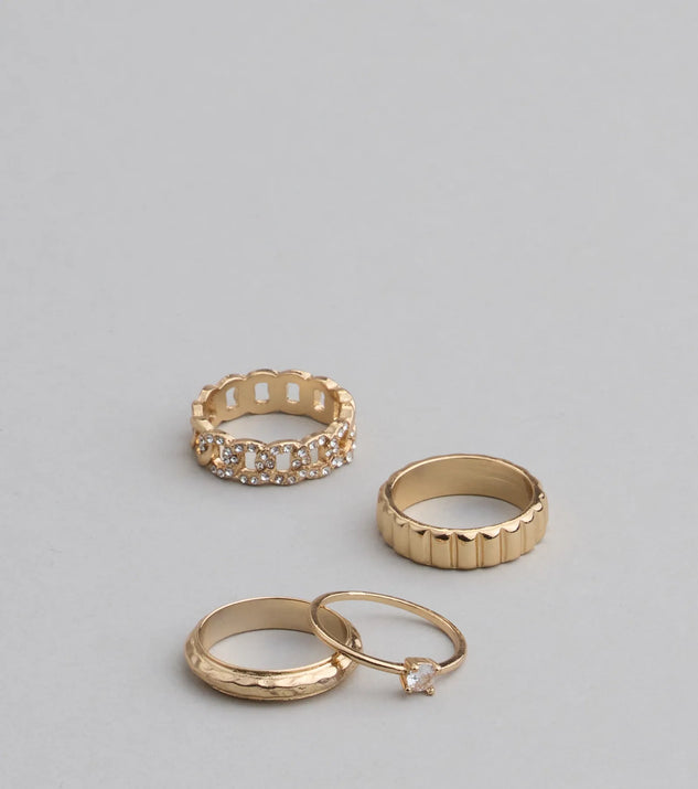 Infinite Glow Four-Pack Ring Set