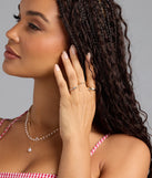 Glam Tempo Seven Piece Ring Set