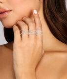 Three On Card Rhinestone Set