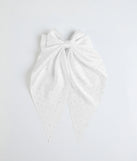 Glitzy Chic Large Rhinestone Bow