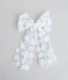 Cutest Charm Flower Tulle Bow Hair Clip