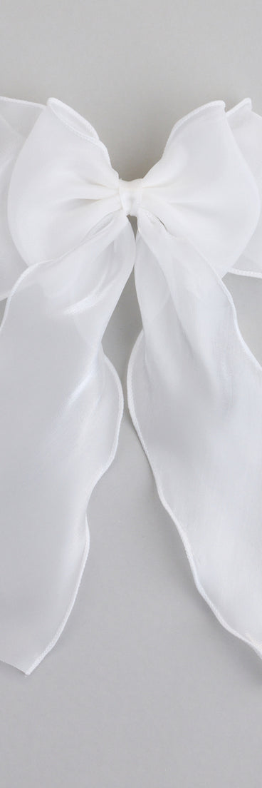 Cutest Vibe Organza Hair Bow Clip