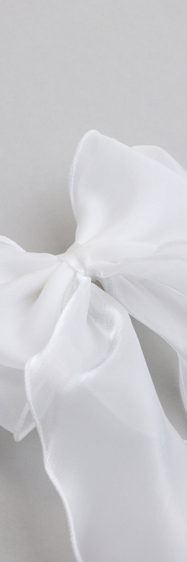 Cutest Vibe Organza Hair Bow Clip