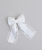 Eternal Sweetness Lace Ribbon Hair Bow Clip