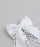 Eternal Sweetness Lace Ribbon Hair Bow Clip