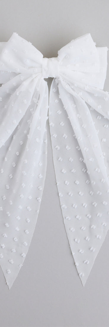 Love In the Air Sheer Hair Bow Clip