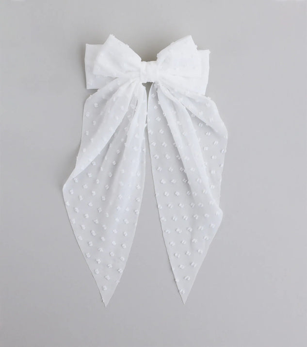 Love In the Air Sheer Hair Bow Clip