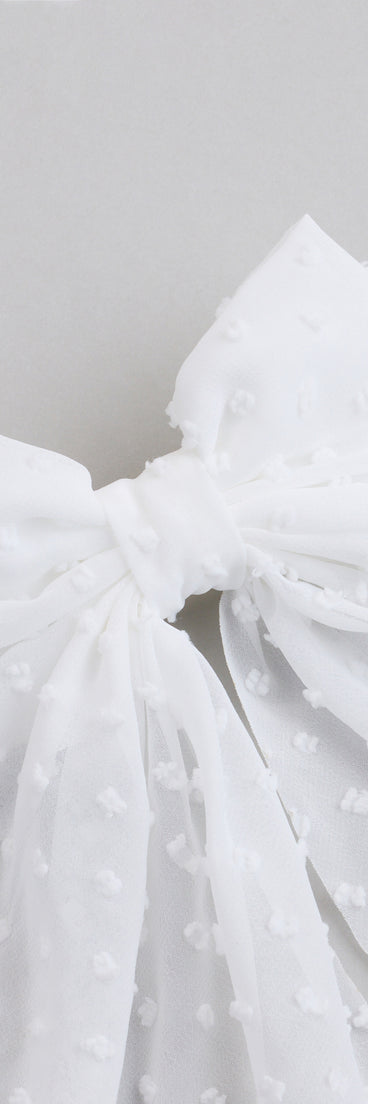 Love In the Air Sheer Hair Bow Clip