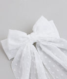 Love In the Air Sheer Hair Bow Clip