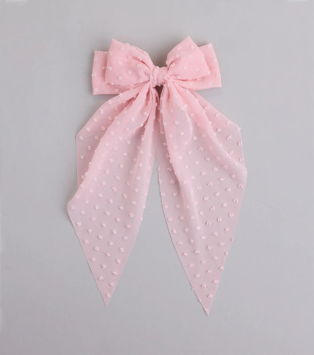 Love In the Air Sheer Hair Bow Clip